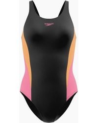 Speedo - Ladies Splice 2.0 Colour Block One Piece Swimsuit - Lyst