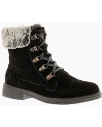 Hush Puppies - Boots Ankle Water Resistant Leather Florence Lace Zip - Lyst