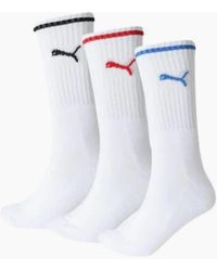 PUMA - 3-Pack Stripe Sports Socks, W - Lyst