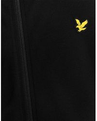 Lyle & Scott - Solid Patterned Hooded Ribbed Cuff Full Zipper Jacket - Lyst