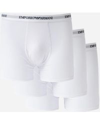 Emporio Armani - 3-Pack Boxers With Logo Waistband Em000261-Af14132-M0066 - Lyst