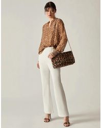 James Lakeland - Cream Bootleg Trousers - Lyst