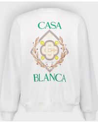 CASABLANCA - Championship Diamond Printed Sweatshirt Off - Lyst