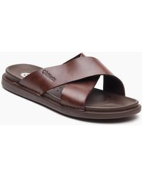 Base London - Drift Cross Strap Sandals - Lyst