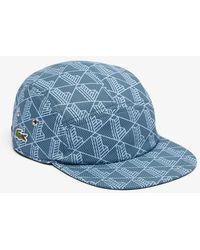 Lacoste - Printed Twill Jockey Cap - Lyst