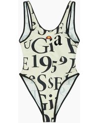 Ellesse - Nives Body Lettering Graphic Swimsuit - Lyst