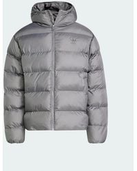 adidas - Originals Tonal Hooded Puffer Jacket - Lyst