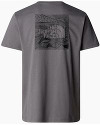 The North Face - T Shirts Box Nse Celebration Crew Neck Graphic Print Summer Tee - Lyst