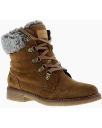 Hush Puppies - Boots Ankle Water Resistant Leather Florence Lace Zip Tan Uk - Lyst