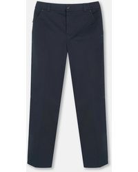 Moncler - Straight Leg Cotton Trousers - Lyst