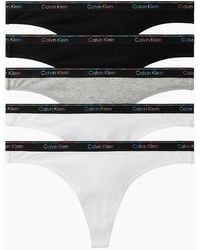 Calvin Klein - 5-Pack Icon Logo Thongs, With Pride Waistband - Lyst