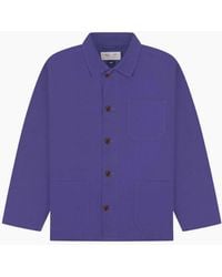 Uskees - #3001 Burst Grape Buttoned Overshirt - Lyst