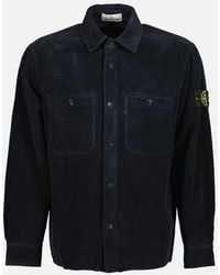 Stone Island - Organic Cotton Corduroy Overshirt - Lyst