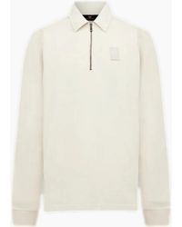 Belstaff - Curator Collared Sweatshirt Birch - Lyst