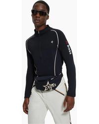 BOSS - Zip Neck Long Sleeve Sweatshirt - Lyst
