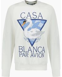 CASABLANCA - Par Avion Screen Printed Sweatshirt - Lyst