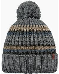 Barts - Goser Pom Pom Mixed Knit Bobble Hat - Lyst