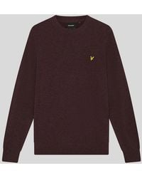 Lyle & Scott - Lambswool Blend Crew Neck Jumper - Lyst