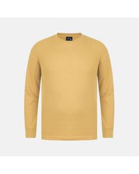 Fabric - Waffle Crew Neck Long Sleeve T-Shirt - Lyst