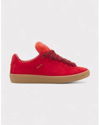 Lanvin - X Future Hyper Curb Sneakers Leather Suede - Lyst