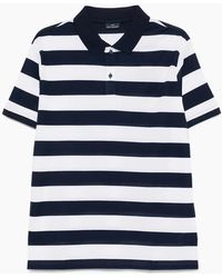 Paul & Shark - Double Cotton Striped Polo Shirt - Lyst