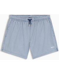 BOSS - Velvetfish Vertical Stripe Swim Shorts - Lyst