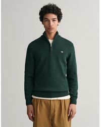 GANT - Casual Cotton Half Zip Jumper - Lyst