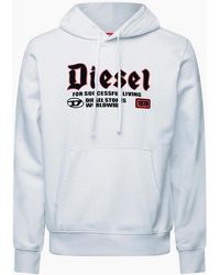 DIESEL - Over The Head Hoodie - Lyst