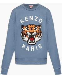 KENZO - Lucky Tiger Embroidered Sweatshirt - Lyst