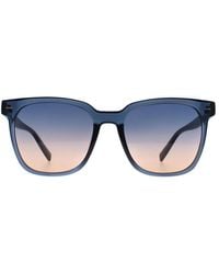 Calvin Klein - Crystal Frame Peach Gradient Lensed Sunglasses - Lyst