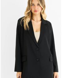Gini London - Tailoring Oversized Draped Blazer - Lyst