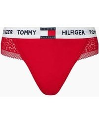 Tommy Hilfiger - Heritage Logo Lace Thong - Lyst
