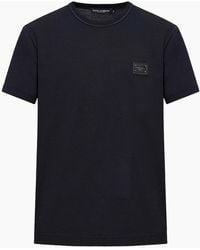Dolce & Gabbana - Plaque Logo T-Shirt - Lyst