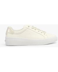 Calvin Klein - Vulcanised Lace Up Trainers/Dk Ecru - Lyst