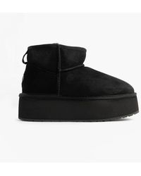 EMU - Australia Stinger Micro Flatform Sheepskin Boot - Lyst