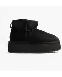 EMU - Australia Stinger Micro Flatform Sheepskin Boot - Lyst