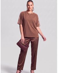 James Lakeland - Paillettes Blouse Bronze - Lyst