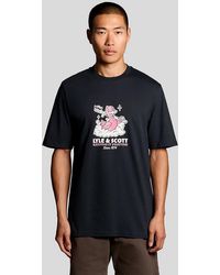 Lyle & Scott - Chest Print Graphic T-Shirt - Lyst