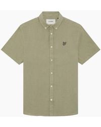 Lyle & Scott - Lyle & Scott Short Sleeve Linen Shirt - Lyst