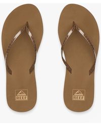 Reef - Bliss Nights Toe-Post Sandals Chocolate Stripe - Lyst