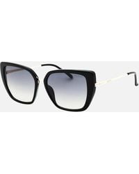 Guess - Shiny Frame Gradient Smoke Lensed Sunglasses - Lyst