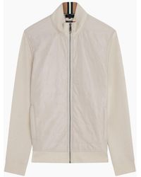 Ted Baker - Entil Regular Fit Quilted Funnel Cream Jacket - Lyst
