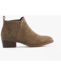 Hush Puppies - Isobel Leather Ankle Boots Taupe - Lyst