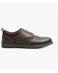Hush Puppies - Dylan Leather Derby Shoes Dark - Lyst