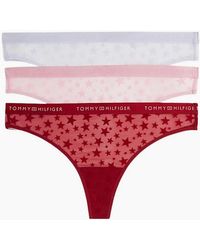 Tommy Hilfiger - 3-Pack Mesh Stars Thongs Gift Set - Lyst