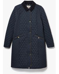 Joules - Rosewell Long Quilted Jackets - Lyst