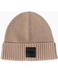 BOSS - Boss Flavio Beanie Hat Light - Lyst