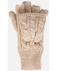 Mountain Warehouse - Ladies Faux Fur Lined Fingerless Gloves - Lyst