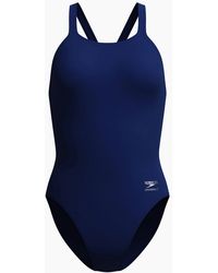 Speedo - Ladies Solid Leaderback One Piece Swimsuit - Lyst