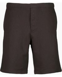 C.P. Company - Diagonal Raised Fleece Logo Bermudas - Lyst